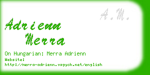 adrienn merra business card